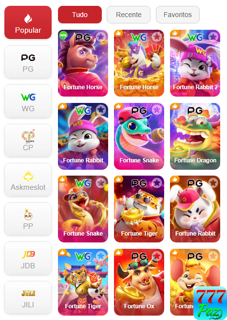 Experiência de Jogos 777paz.com