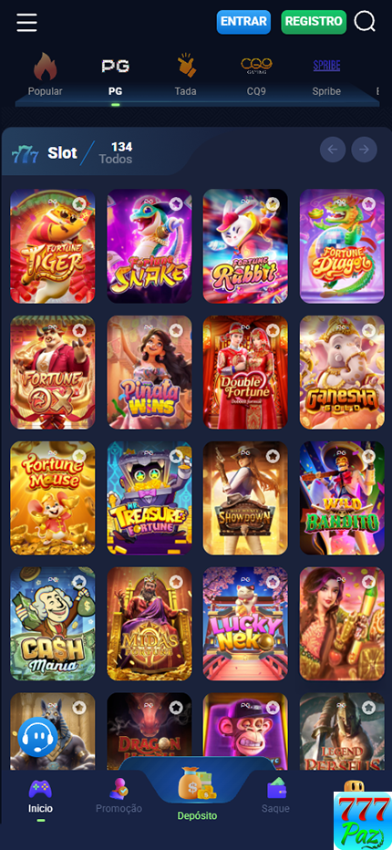 Prêmios Jogos 777paz.com